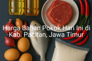 Update Harga Bahan Pokok / sembako di Kab. Pacitan , Hari Ini (23 Juni 2025)
